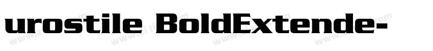 urostile BoldExtende字体转换